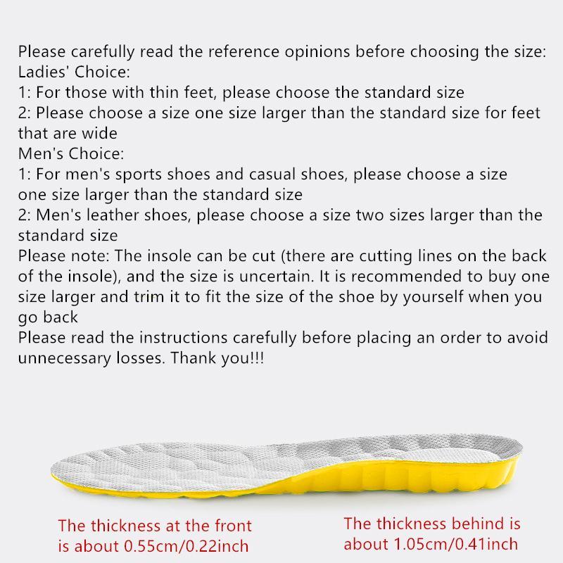 Soft Elastic Breathable Shoe Insoles, 1 Pair Comfortable Sports Insoles, Sweat Absorbent, Lightweight and Soft Insoles for Comfortable and Non Tiring Feet Christmas Gifts