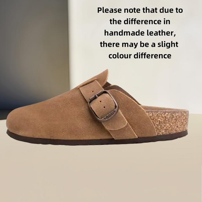 Men's and women's round toe clogs, fashion suede shoes, outdoor slippers, adjustable clogs, vintage fashion walking shoes, slippers, spring, summer, autumn and winter shoes