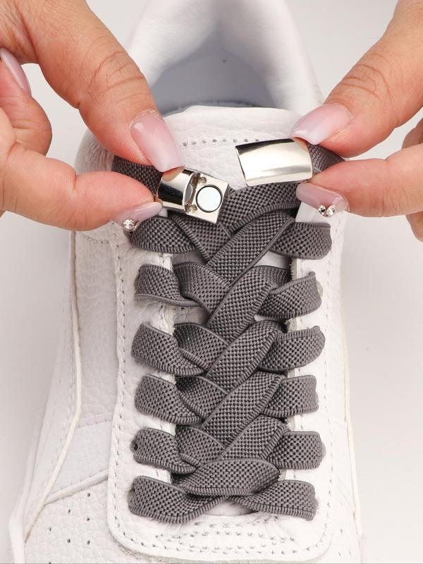 No-tie Shoelaces with Buckles, 1 Pair Casual Simple Shoes Laces, Shoes Accessories for Women & Men for Daily Use