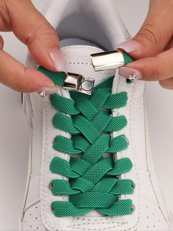 No-tie Shoelaces with Buckles, 1 Pair Casual Simple Shoes Laces, Shoes Accessories for Women & Men for Daily Use