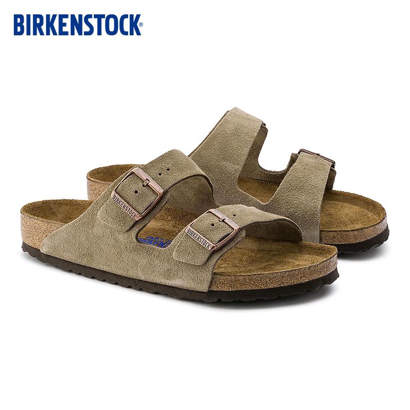 Birkenstock Arizona Series Suede Cork Slippers for Men and Women - Soft Sole Comfort Footwear