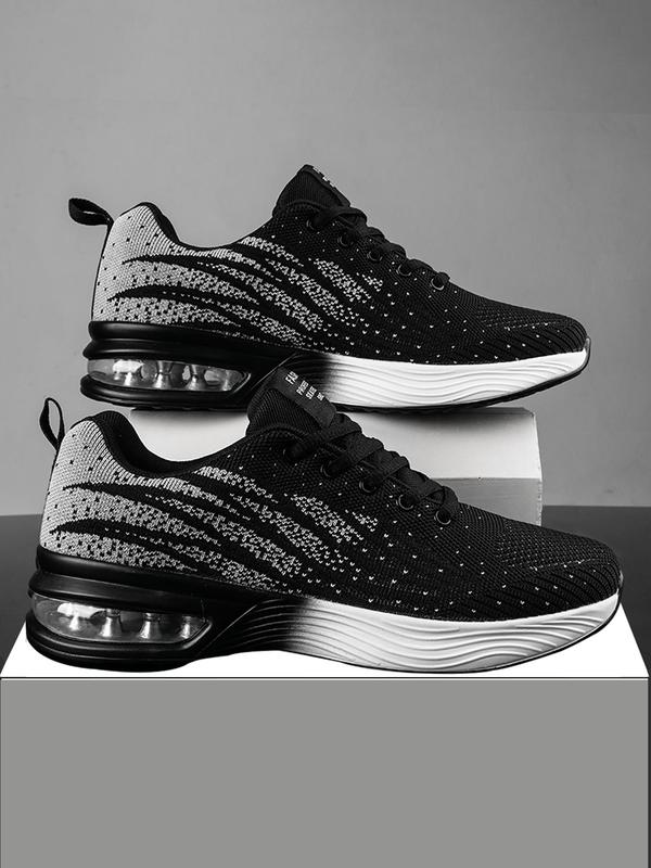 Men's Summer Sporty Platform Sneakers, Boy Minimalist Workout Sneakers, Low Top Chunky Sneakers, Lace Up Sports Shoes, Casual Walking Shoes, Breathable Running Shoes, Non-slip Trainers for Back To School Fall