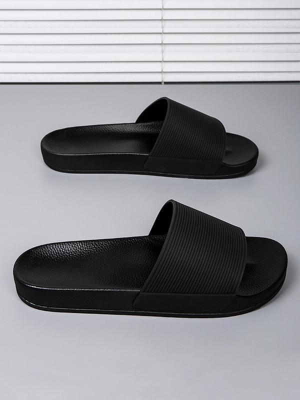 Men's Casual Colorblock Slides, 1 Pair Soft Comfortable Home Slippers, Non-slip Sports Soft Bottom Wear-resistant Beach Sandals