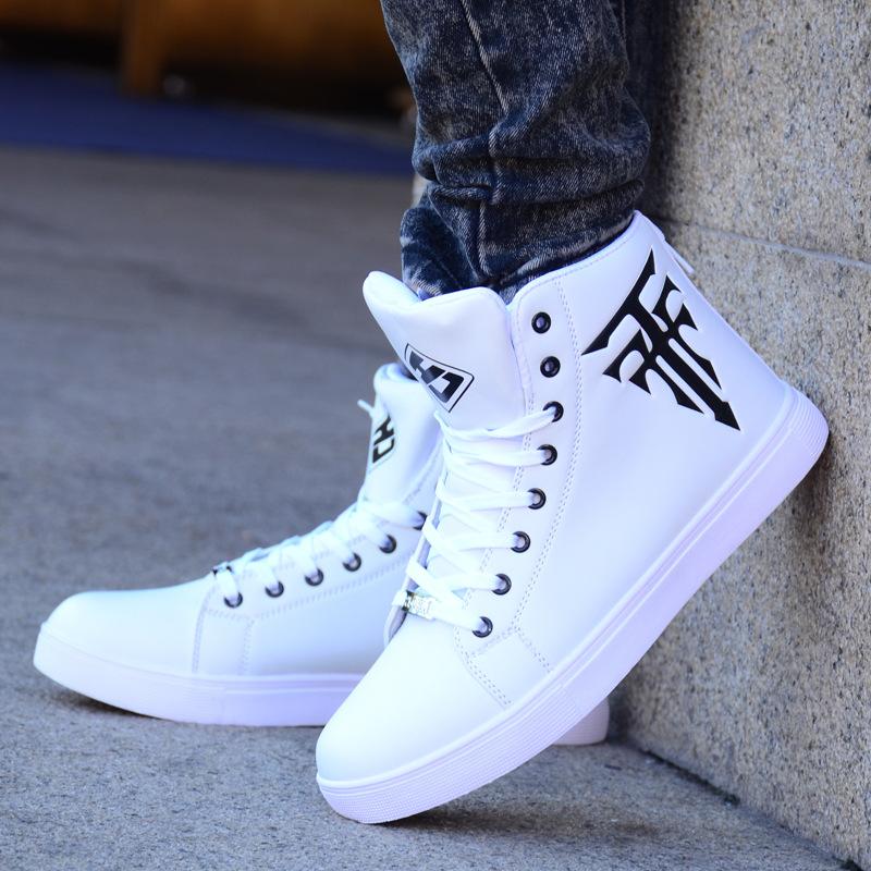 Europe and the United States high-top board shoes men's summer 2024 new fashion breathable casual shoes with soft bottom men's shoes