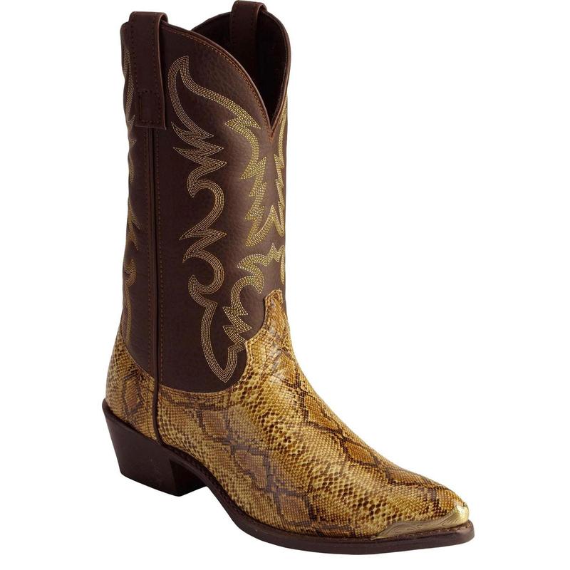 Laredo Men's Python Print Western Boot Round Toe - 68068