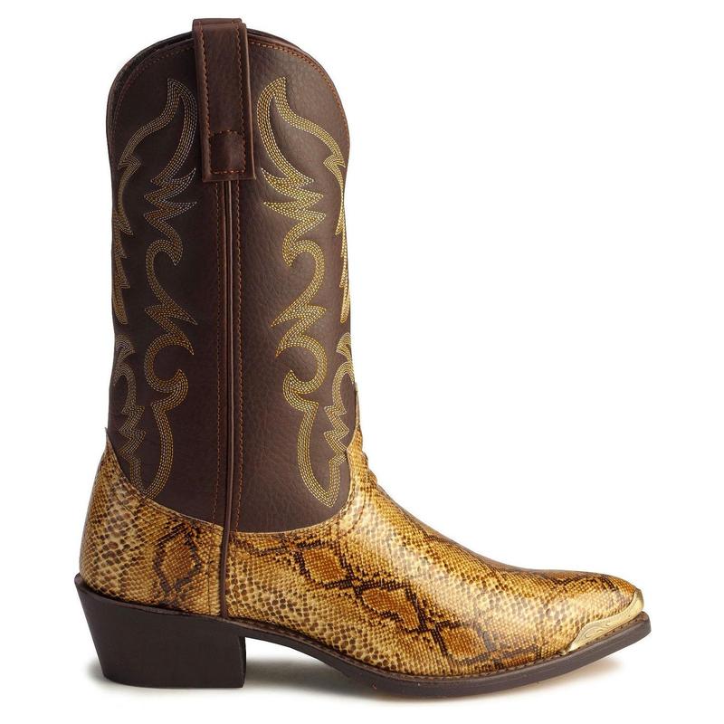 Laredo Men's Python Print Western Boot Round Toe - 68068