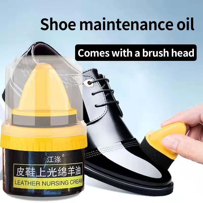 Leather shoe oil black leather maintenance oil brown colorless universal shoe polishing tool Footwear