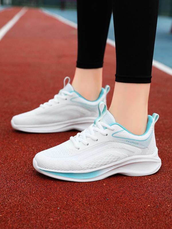 Women's Fashionable Lace Up Low Top Sneakers, Casual Comfortable Sports Running Shoes for Daily Wear, Female All-match Round Toe Shoes for Daily Wear