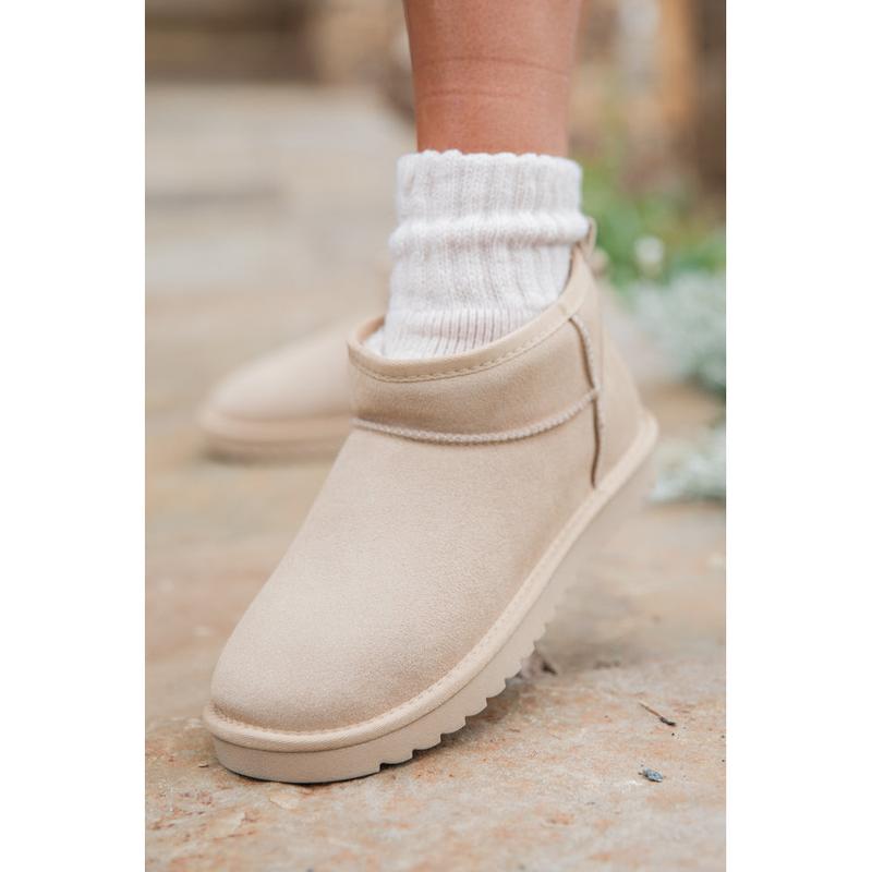 Georgia Light Beige Mini Boot