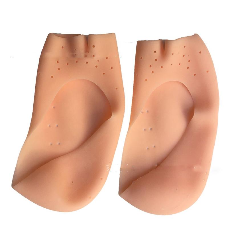 Open Toe Silicone Pedicure Tool Anti Dryness Fish Mouth Socks Heels Shoes Insole Moisturizing Gel Socks Foot Care