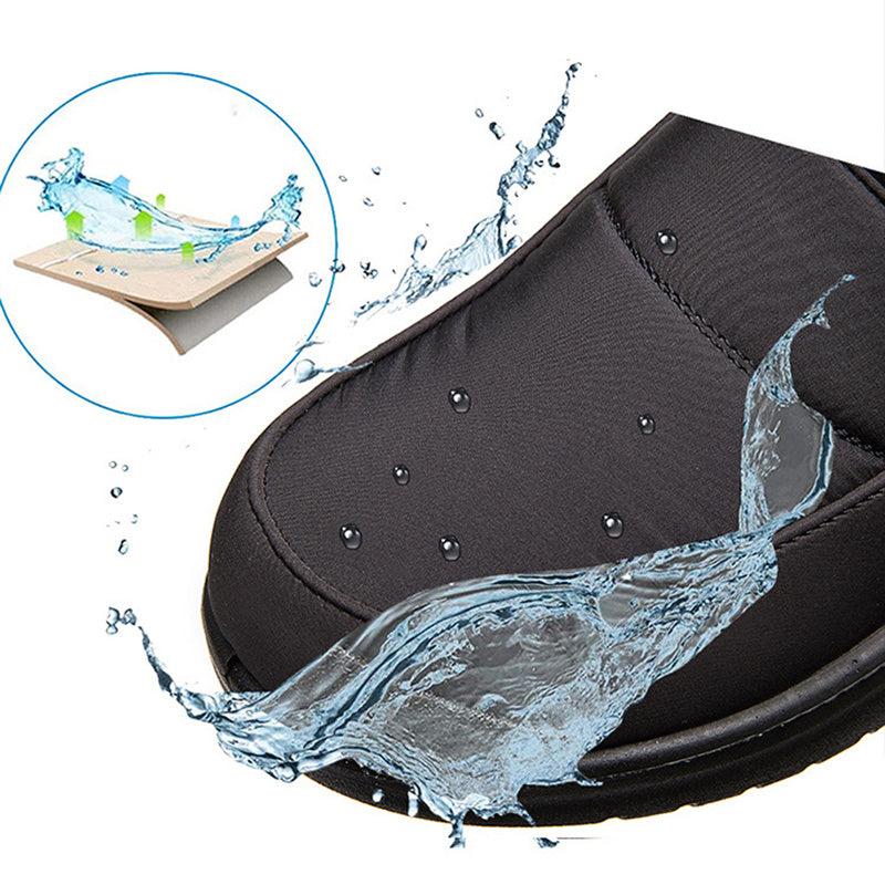 Ankle Boots For Women Non-slip Waterproof Snow Boots Flat Heels Warm Shoes