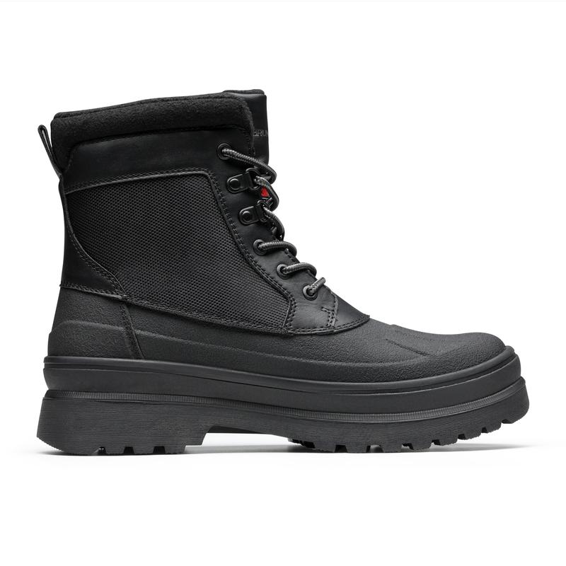 NORTIV8 Men's Winter Boots - Waterproof with Non-Slip Rubber Outsole and Round Toe