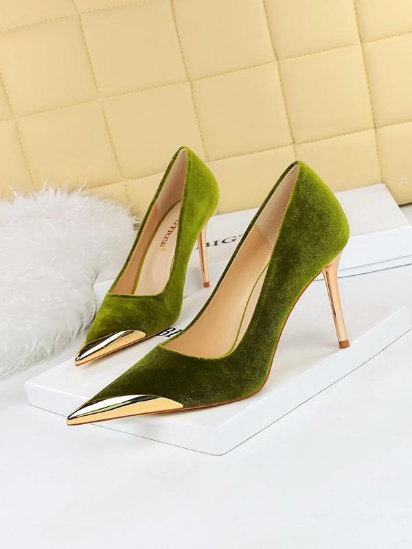 Women's Fashionable Pointed Toe Stiletto Heels, Elegant High Heel Shoes for Party, Daily Clothing Decor for Women & Girls