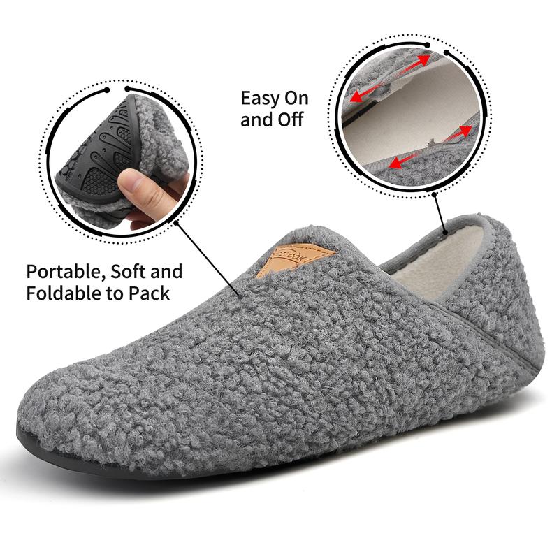 Black Friday Ultra-Soft Plush Slippers - Cozy, Non-Slip, Warm, and Breathable Winter Shoes with Soft Sole and Closed Toe Design for Comfortable Indoor Wear - Perfect for Cold Weather