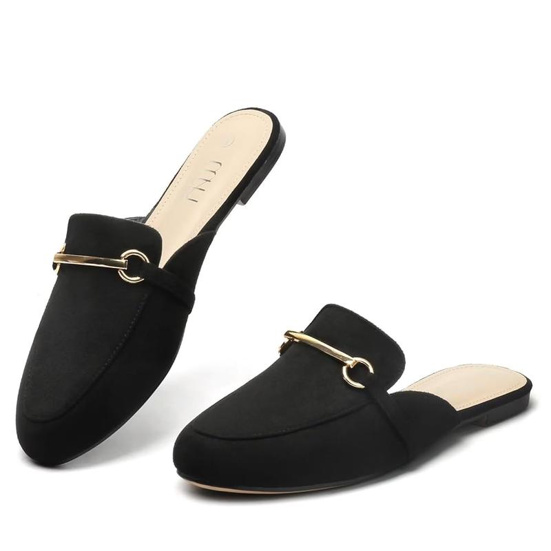 MUSSHOE Mules for Women Flats Comfortable Slip on Women Mules Backless Loafers