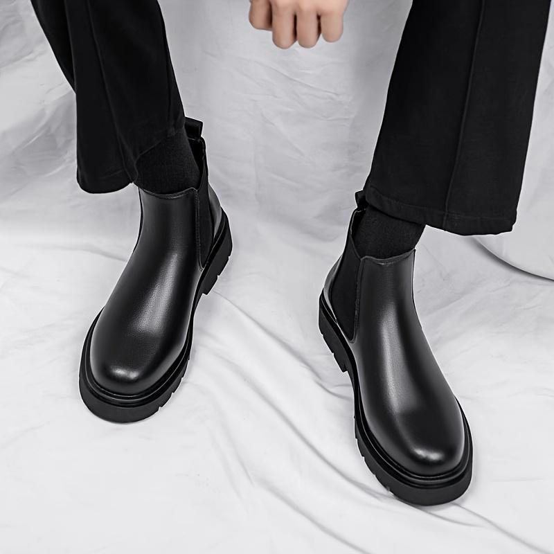 Men's Fashion Chelsea Boots, Non-Slip Eeucc Booties, Thick Bottom Outdoor Spring and Autumn