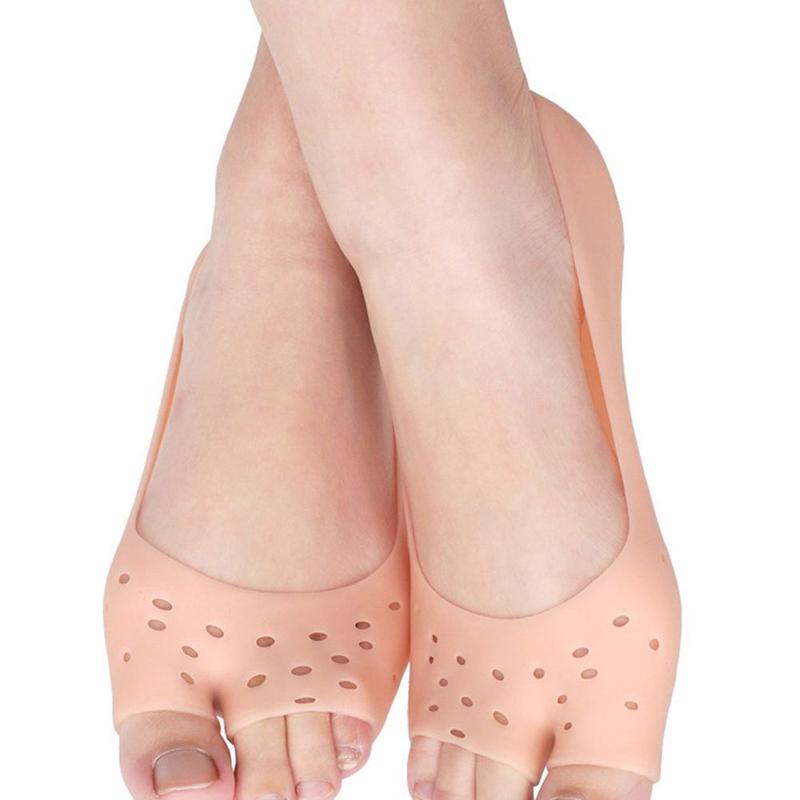 Open Toe Silicone Pedicure Tool Anti Dryness Fish Mouth Socks Heels Shoes Insole Moisturizing Gel Socks Foot Care