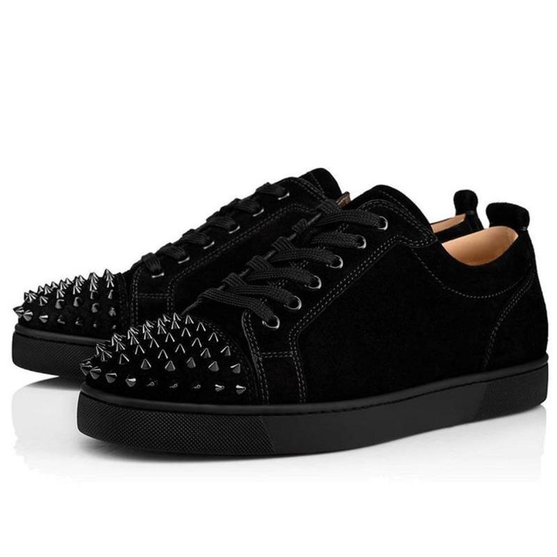 With Box Red bottomed shoes Sneakers Platform Loafers Spikes Low-Top Cut Low Leather Mens Women Trainers