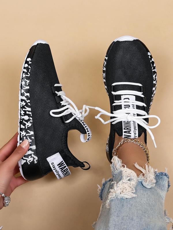 Women's Fashionable Lace Up Low Top Sneakers, 2024 Summer Casual Breathable Comfortable Sports Running Shoes, Female All-match Round Toe Shoes for Gym, Girl Walking Shoes for Athletic Footwear