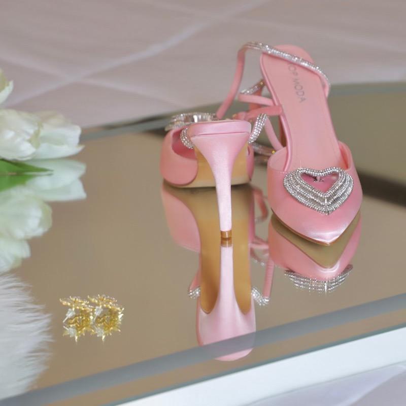 Amor Mio Heels Baby Pink