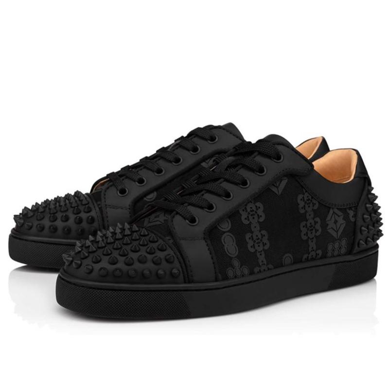 With Box Red bottomed shoes Sneakers Platform Loafers Spikes Low-Top Cut Low Leather Mens Women Trainers