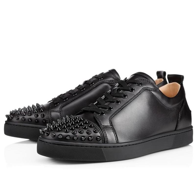 With Box Red bottomed shoes Sneakers Platform Loafers Spikes Low-Top Cut Low Leather Mens Women Trainers