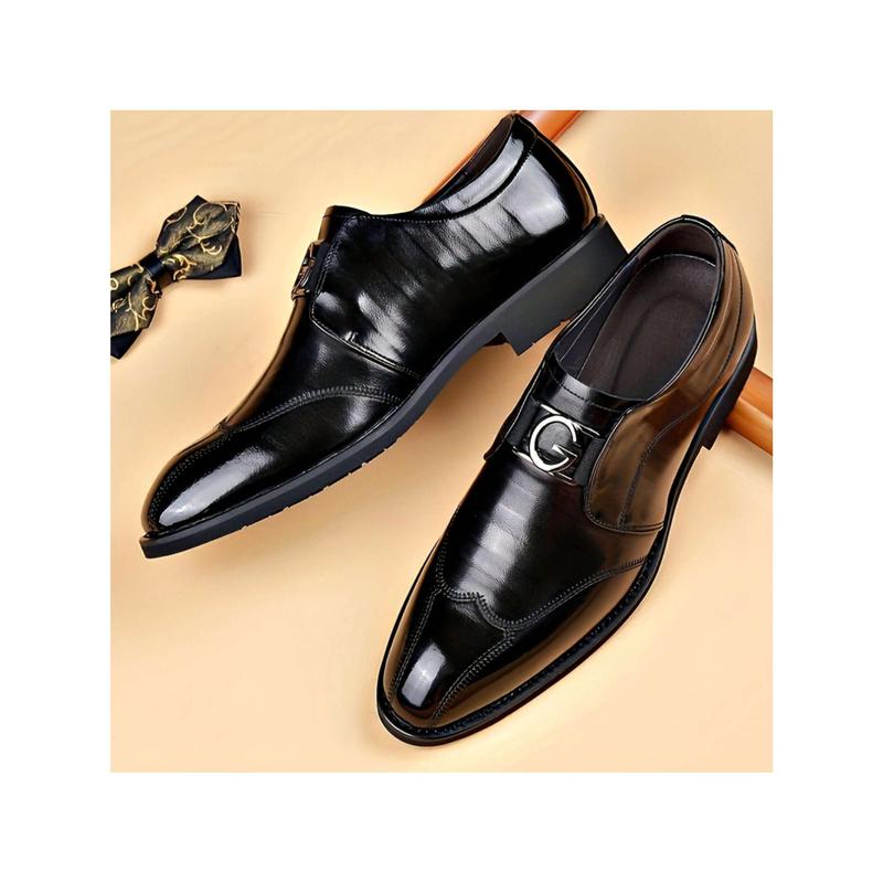 Stylish Slip-On Oxford Dress Shoes For Men - Perfect For Formal, Casual, Business, Weddings & Work - Lace-Up Design - Classic & Contemporary.