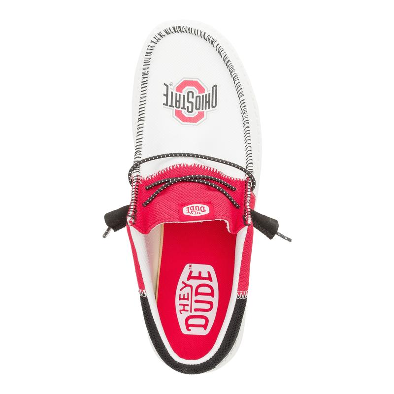 HEYDUDE Wally Tri Ohio State Buckeyes  - Mens Comfortable Slip on Shoes