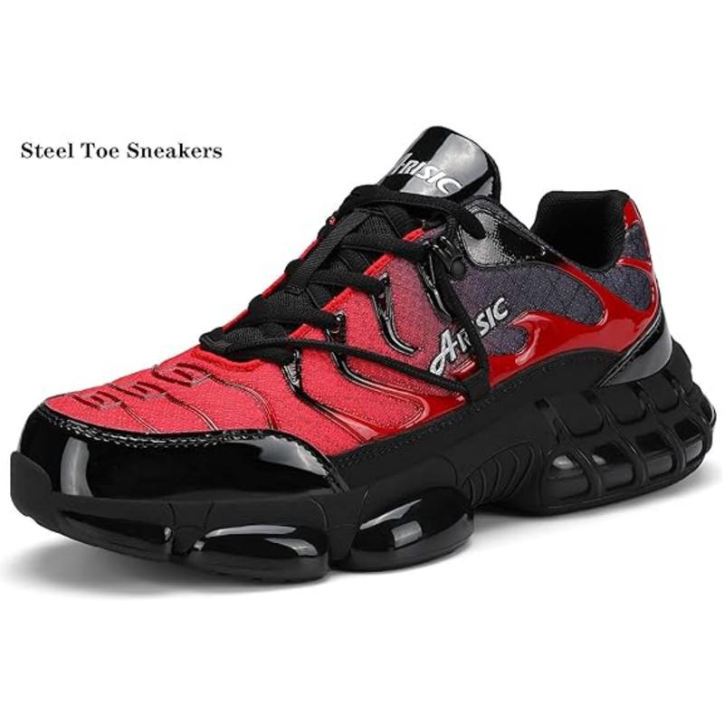 Live Offer-Steel Toe Shoes for Men Women NonSlip Work Shoes Indestructible SteelToe Sneakers Lightweight CompositeToe Safety Shoes men