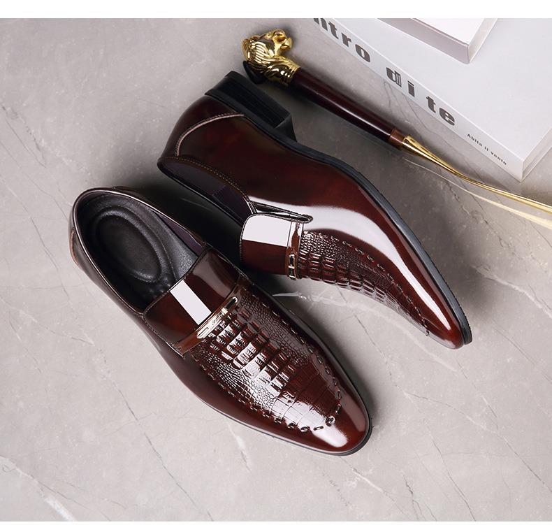 2024 Men's Tuxedo Dress Shoes Formal Classic Faux Patent Leather Oxfords Business Wedding Shoes for Men Toe Wingtip Black Boy Footwear Office Work