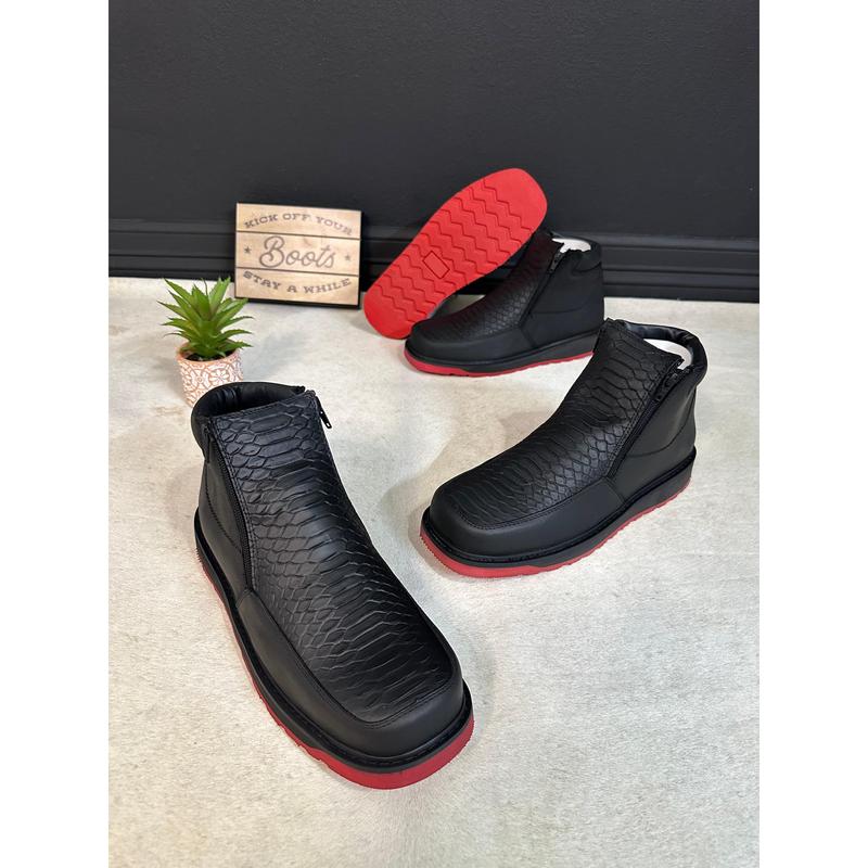 Zapato Artesanal Red Sole Python