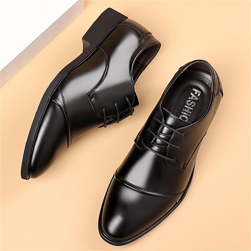 Men's Dress Shoes Classic Modern Formal Business Oxford Casual Comfortable Tuxedo Lace-Up Derbys Shoes for Men