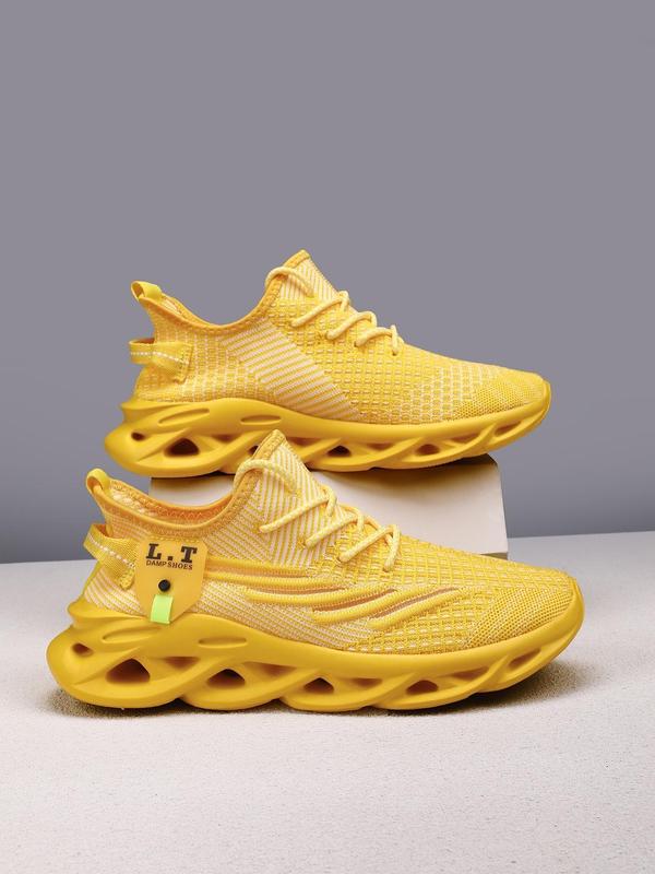 Women's Fashionable Lace Up Front Low Top Sneakers, Casual Comfortable Breathable Sports Running Shoes, All-match Round Toe Chunky Sneakers for Daily Wear