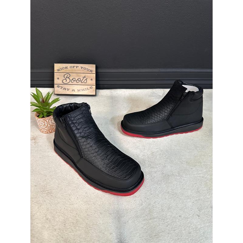 Zapato Artesanal Red Sole Python