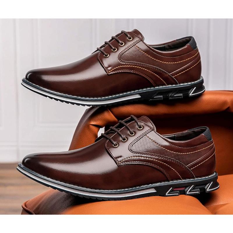 Men's Casual Dress Shoes Comfortable Fashion Sneakers Men Office Classic Oxfords Leather Business Casual Shoes Formal