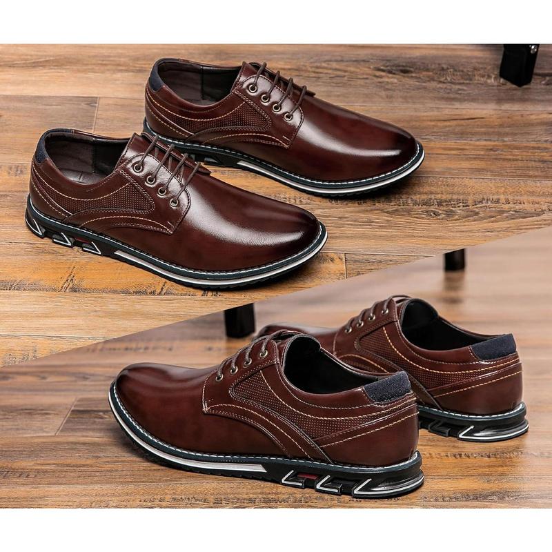 Men's Casual Dress Shoes Comfortable Fashion Sneakers Men Office Classic Oxfords Leather Business Casual Shoes Formal