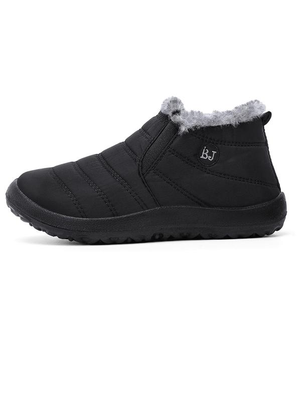 Men's Casual Slip-on Shoes, Warm Winter Shoes For Outdoor