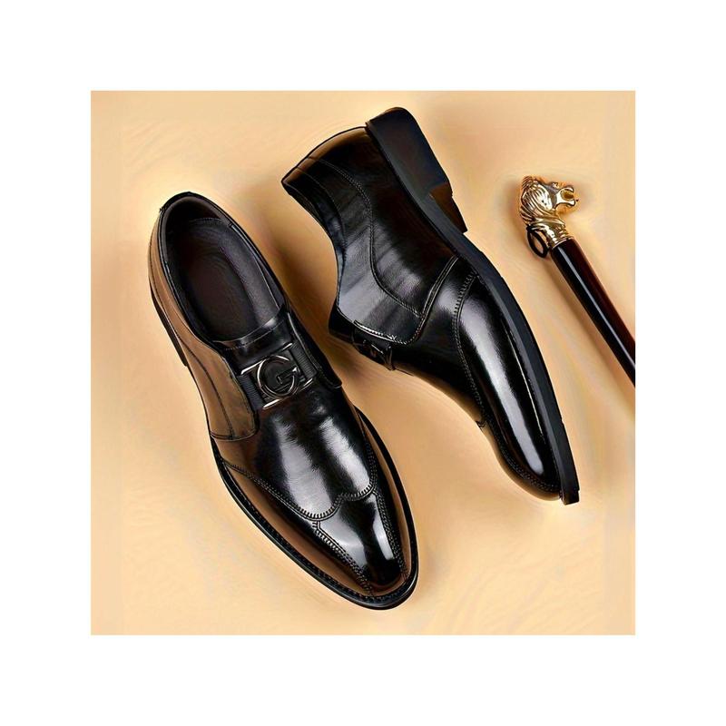 Stylish Slip-On Oxford Dress Shoes For Men - Perfect For Formal, Casual, Business, Weddings & Work - Lace-Up Design - Classic & Contemporary.