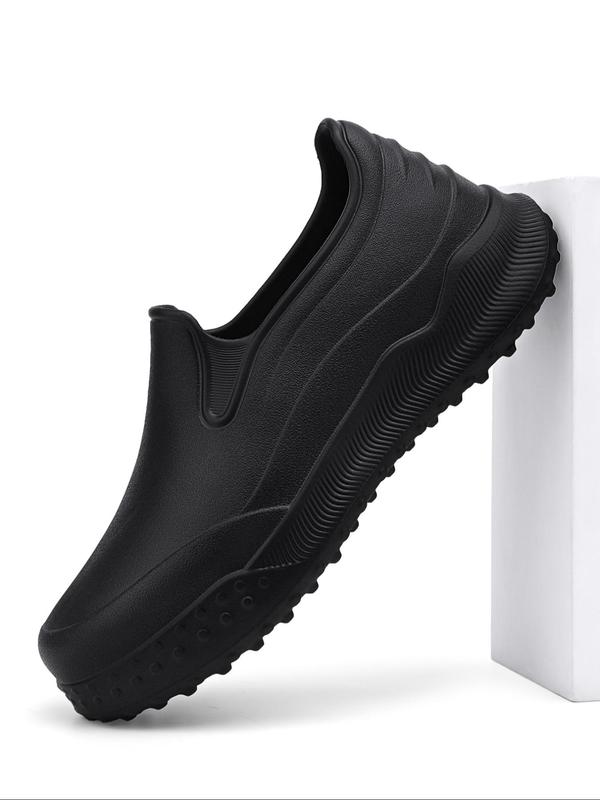 Men's Business Solid Color Slip on Low Top Shoes, 2024 New Style Casual Comfortable Non-slip Work Shoes for Daily Wear, Perfect for Men for Outdoor & Indoor