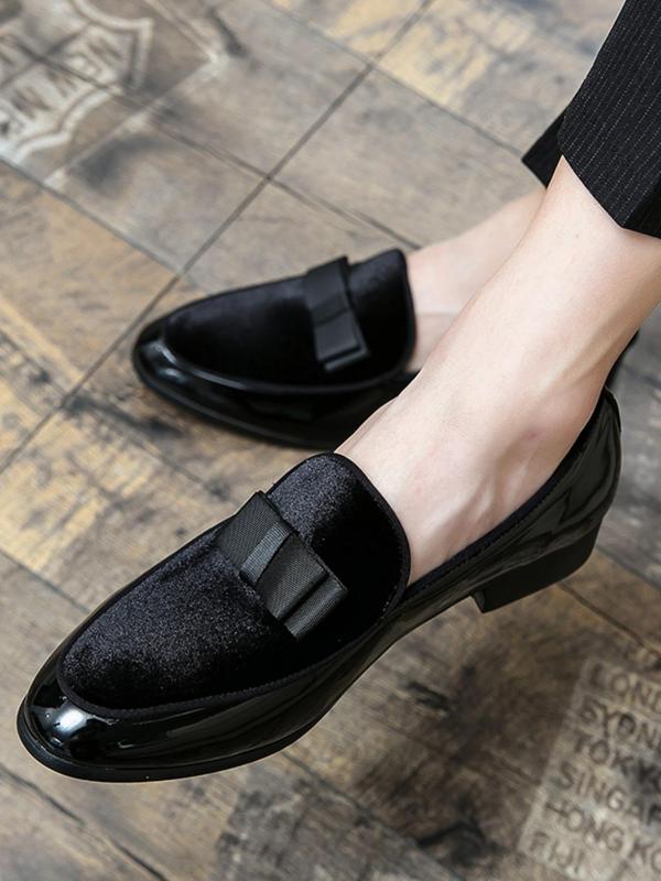 Men's Business Solid Color Slip on Dress Shoes, Fashionable Pointed Toe Loafer Shoes for Work Office, Male All-match Commuter Shoes for Daily Wear