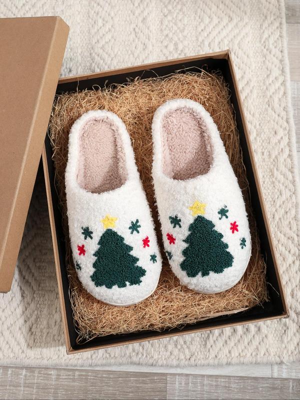 Spider Web Embroidery Slippers, Cute Soft Comfortable Home Slippers, Warm Thick Sole Slippers for Indoor & Outdoor Use for Women & Men