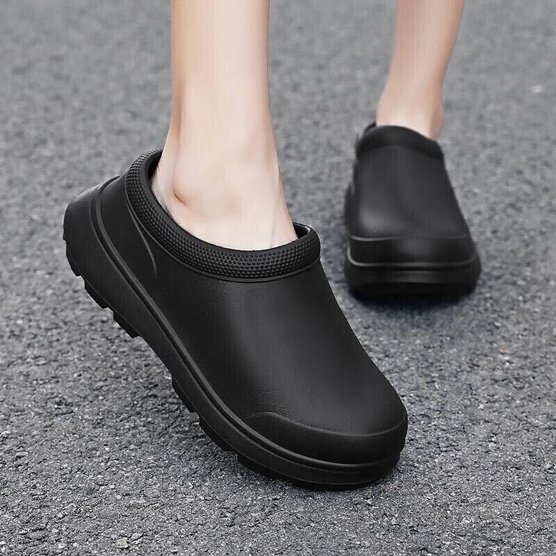 Women Men Chef Shoes Kitchen Skid Non-slip Oil-resistant Waterproof Work Shoes