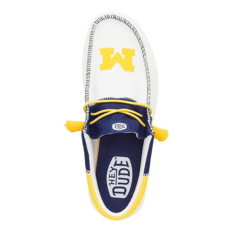 HEYDUDE Wally Tri Michigan Wolverines - Mens Comfortable Slip on Shoes