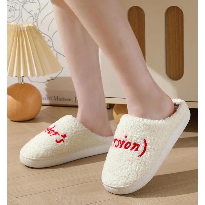 Winter Cotton Slippers Style Thick Sole Version Men Women TS Swifties Music Tour Anti-slip Fur Cushion Slides Home Shoe