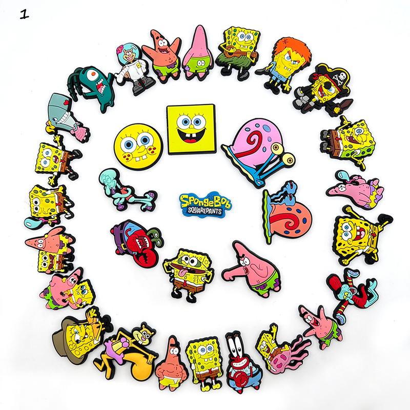 Funny Sponge Bob Jibbitz, Clog Charms, Cute Shoe Charms Footwear Comfort