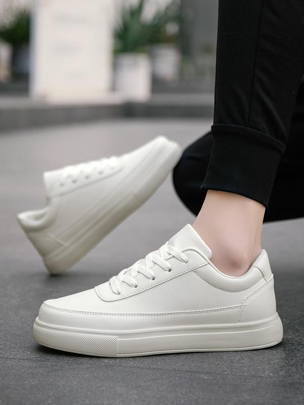 Men's Fashionable Lace Up Low Top Skate Shoes, Casual Comfortable Non-slip Sneakers, Trendy All-match Sneakers for Daily Wear