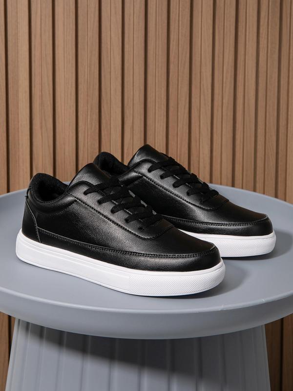 Men's Fashionable Lace Up Low Top Skate Shoes, Casual Comfortable Non-slip Sneakers, Trendy All-match Sneakers for Daily Wear