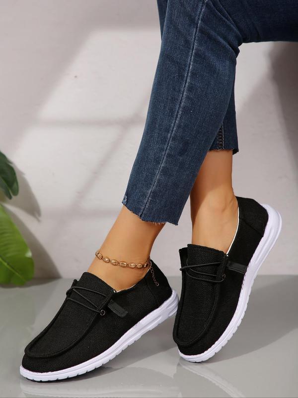 Women's Fashionable Lace Up Low Top Sneakers, Casual Comfortable Round Toe Shoes for Daily Wear, Female All-match Basic Shoes for Daily Wear