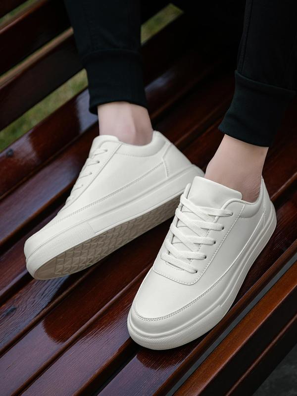 Men's Fashionable Lace Up Low Top Skate Shoes, Casual Comfortable Non-slip Sneakers, Trendy All-match Sneakers for Daily Wear