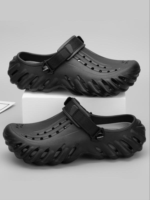 Men's Sporty Breathable Shock-absorbing Slides, Casual Comfortable Outdoor Slippers, Sports Slides for Outdoor Activities